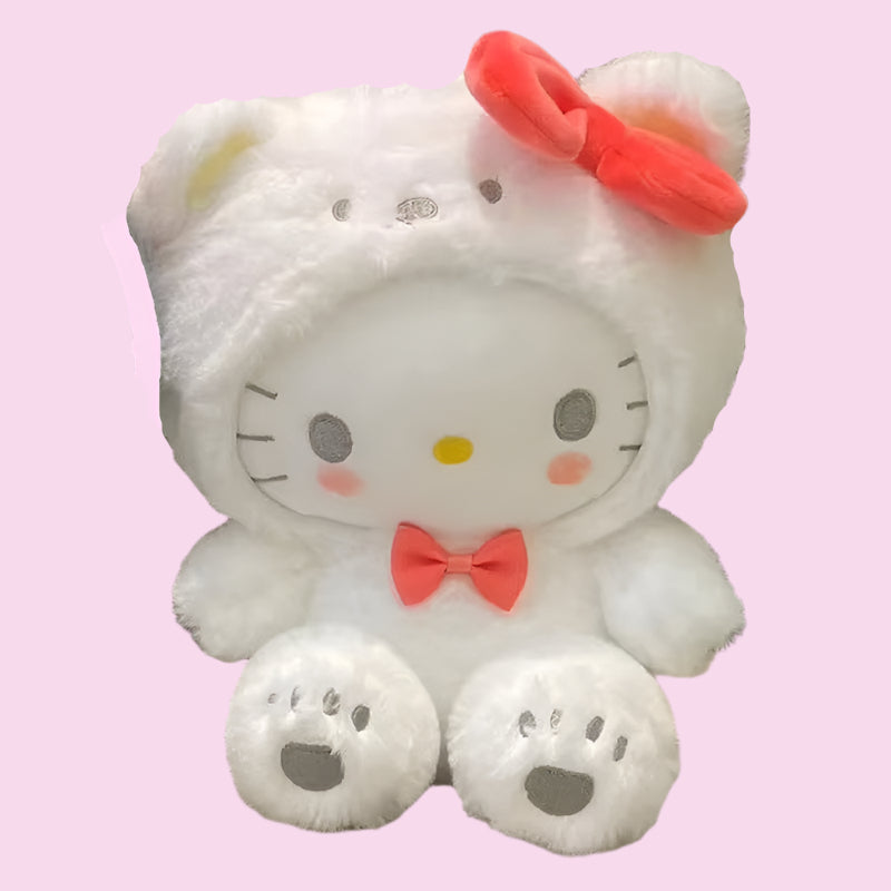 20CM Sanrio Plushies Hello Kitty Cinnamonroll Kuromi Pochacco Stuffed Plush Doll Cos Bear Cute Toys Children Birthday Gifts