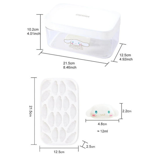 4PCS Kawaii Sanrio Hellokitty Ice Tray Mold Cinnamoroll Cute Anime Summer Home Kitchen Baking Ice Cube Silicone Ice Box Tool
